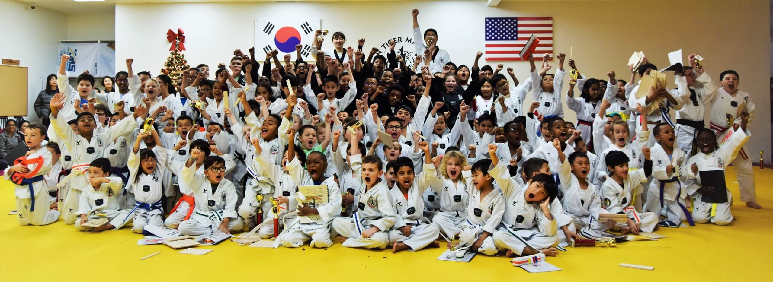 Korean Tiger Martial Arts students